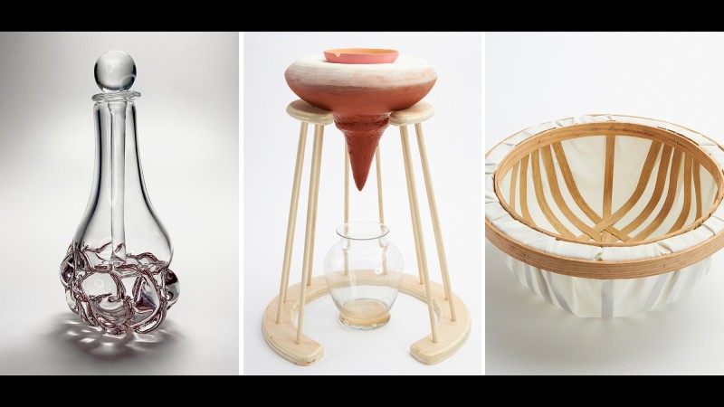 Three photos of vessel designs.