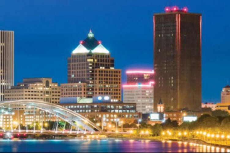 The Rochester skyline